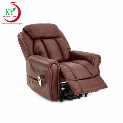 China Home Adjustable Leather Massage Furniture JKY Lifting (Height) Chair With OKIN Motor For The Elderly for sale