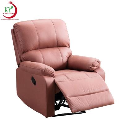 China JKY Style Adjustable Leisure Chair Recliner Leather Living Room Furniture Swivel and Rocker (Height) for sale