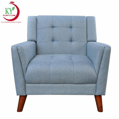 China Modern Blue Accent Chaise Velvet Chair With Legs Fabric (Size) From JKY Adjustable Living Room Furniture for sale