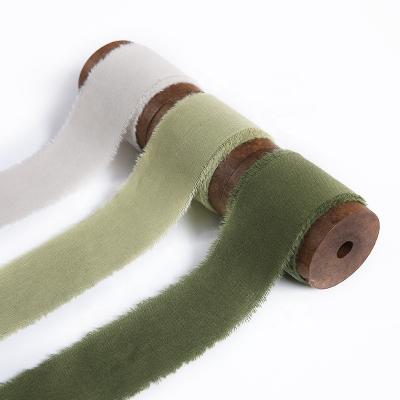 China Custom Ribbon Sharpening Wholesale Pure Cotton High Tenacity Ribbon For Gift Wrapping Wedding Invitation Craft Decoration for sale