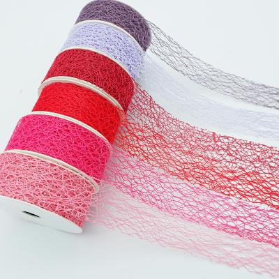 China High Tenacity Custom Colored Mesh Ribbons Different Size Ribbon Decorative Messy Trimmings for sale