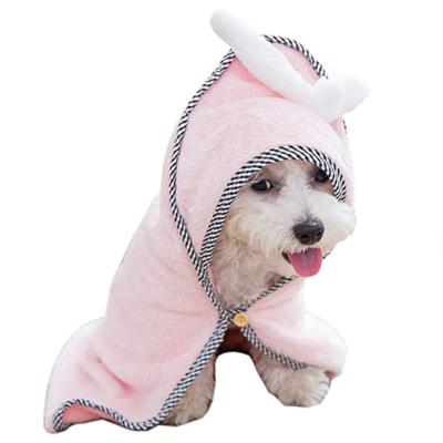 China Sustainable Hot Selling Custom Comfortable Puppy Autumn Winter Soft Pet Dog Bathrobe for sale