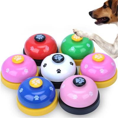 China Viable Metal Communication Device Pet Dog Bell Pet Training Potty Bell Plastic Calling Bell for sale