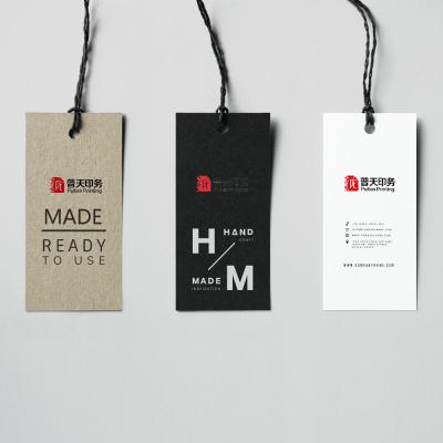 China Sustainable Manufacturer Garment Labels Custom Hanging Tags Garment Printing Tags for sale