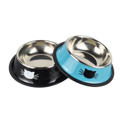 China Wholesale Viable Durable Metal Pet Bowl Stainless Steel Pet Bowl Non-Slip Mirror Polished Pet Food Bowl for sale