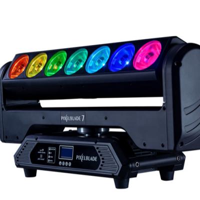 China Theme Park Stage Lighting 7*15W RGBW 4in1 Moving Head LED Beam Light for sale