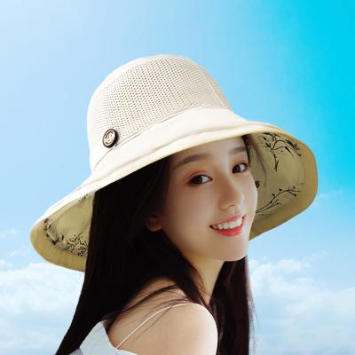 China Summer Mesh Oversized Adult Ladies Breathable Cap Logo Strings Fisherman Bucket Hat custom made white black yellow new wear product for sale