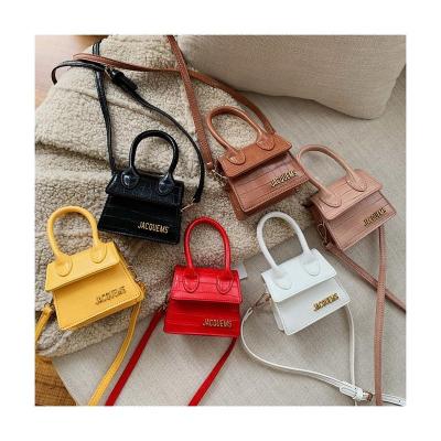 China PU 2021 Mini J Luxury Handle Bags Brand Clips Handbags Women Designer Small Shoulder Crossbody Bags Crocodile Pattern Female Totes for sale