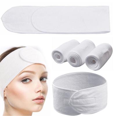 China Fashion Wholesale Makeup Shower Skin Care Facial Logo Logo Hairband Face Wash Yoga Make Up Spa Cosmetic Wash Headband for sale