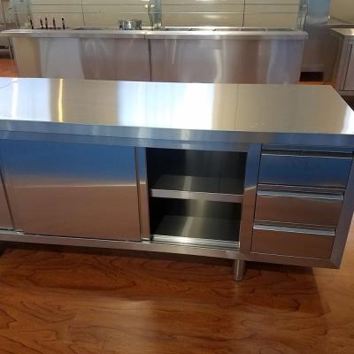 China Modern Custom Stainless Steel Kitchen Wall Cabinets for sale