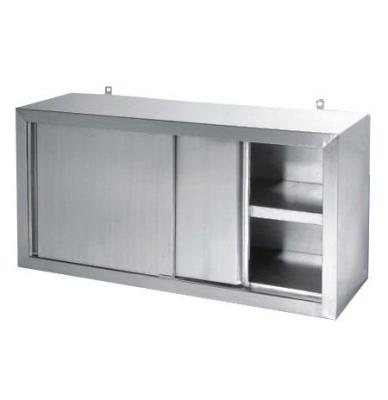 China Handmade Wholesale Kitchen Wall Mounted Stainless Steel Storage Cabinet Customized Sliding Door for sale