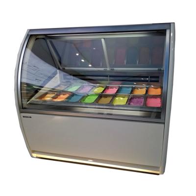 China Commercial Vertical Single-Temperature Ice Cream Gelato Freezer Display for sale