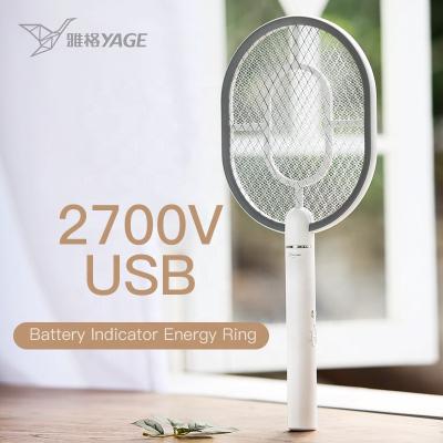 China YAGE LED 1200mah Battery Viable Electronic Swatter Powered USB Charging Insect Trap Kill Mosquito Killer Bat for sale