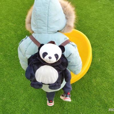 China Kindergarten Boys Of Plush Animal Children's Style Backpack And Female Student School Bag Baby Cartoon Backpack Small for sale