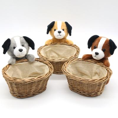 China Best Selling Viable Small Wicker Wedding Storage Oval Basket For Display Gifts With Toys for sale