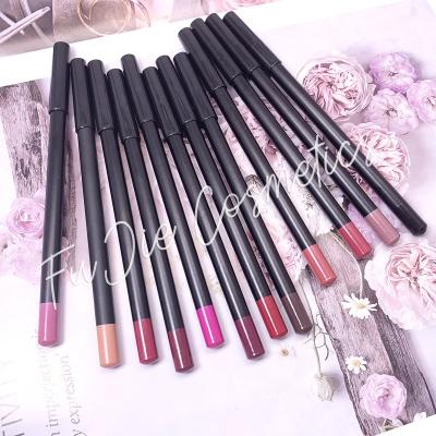 China Selling private label vegan gel waterproof hot pink gold organic lip liner pencil for sale