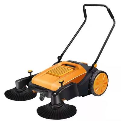 China Electric pollution-free MINI Manual hand push industrial street road floor cleaning sweeper machine for warehouse yard garden for sale