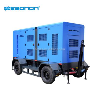 China Easy Move 400kw 500kva Trailer Generator Set With Four Wheels 5.0T for sale