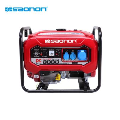 China Hot Selling 5KVA Portable Gasoline Generator Low Price Home Use Open Type SGE8000E3-TX for sale