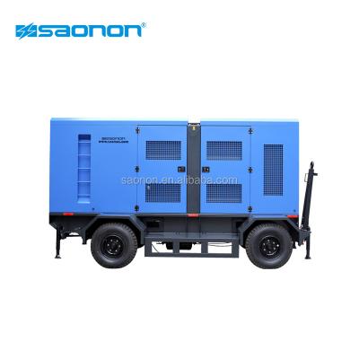 China 2021 new design easy move 400kw 500kva trailer generator with four wheels hot sale S550EPS for sale