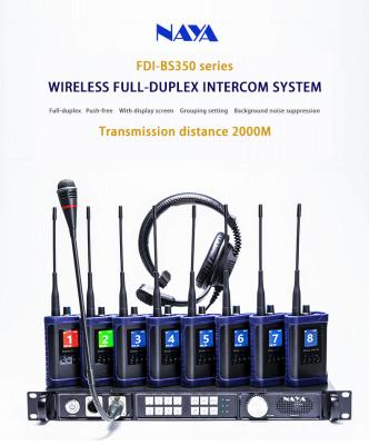 China NAYA FDI BS350 Duplex Transmission System Guide Call Changer Wireless Single Multi-receiving Stage Lighting Walktalk BS350 for sale