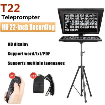 China Bestview T22 Teleprompter 22 Inch Ultra Clear Teleprompter for Tablet Phone DSLR Camera for Video Recording Live Broadcast T22 for sale