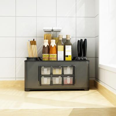 China Sustainable Space Saving Multifunctional Stainless Steel Spice Kitchen Storage Box for sale