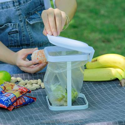 China Yushijia Mini Dump Bin Garbage Rack Camping Outdoor Trash Can XZ-18016T for sale