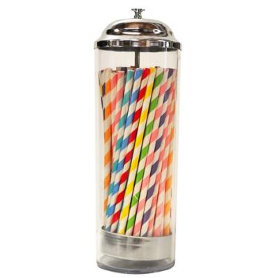 China Disposable Durable Glass Paper Drinking Straw Dispenser for sale