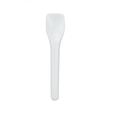 China Biodegradable Disposable CPLA Mini Ice Cream Spoon Cutlery for sale