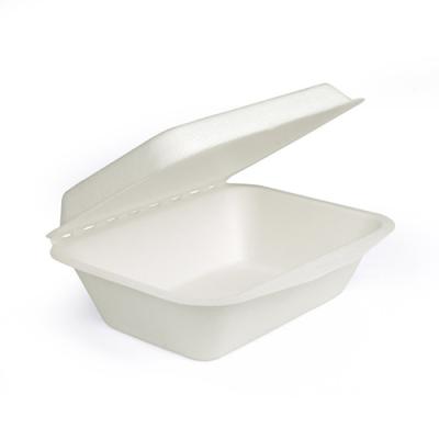 China 2021 Chinese Food Sugarcane Food Supplier Takeout Box Bagasse Clamshells for sale