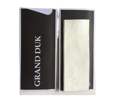 China Disposable Customized Printed Paper Cutlery Pouch With Napkin Inside for sale