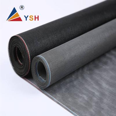 China Long Life 18x18mesh Fire Resistant PVC Plastic Coated Black Gray White Brown Fiberglass Window Screen Mesh for sale