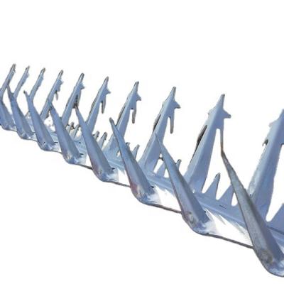 China Galvanized Galvanized Sheet Stainless Steel Powder Coated Anti Climb Wall Spikes for sale