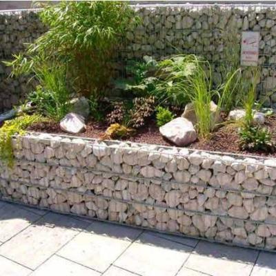 China Decoration easily assembled hardware welded gabion retaining walls blocks 2x1x0.5m gabion basket stone cage garden fence for sale