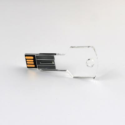 Chine Le lecteur instantané 128GB d'Usb de clé acrylique claire transparente se conforment norme des USA à vendre