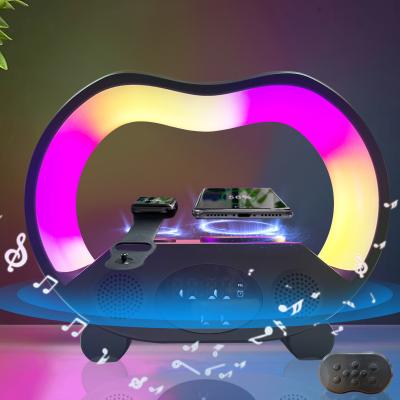 China Wireless Charger With Colored Lights And Blue-Tooth Speaker Fast Charger for sale