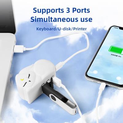 China Hub de leitura rápida USB PVC Tf Card Reading Hub com transferência rápida de dados e leitor de cartão de memória à venda