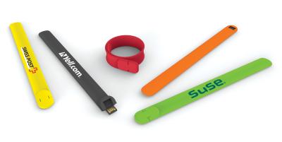 China OEM ODM Silicone Wristband USB 2.0 Flash Drive 128GB UDP Flash 10MB/S for sale