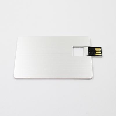 Cina Flash 2,0 80MB/S del UDP della chiavetta USB di stile della carta di credito del metallo di 32GB 64GB in vendita