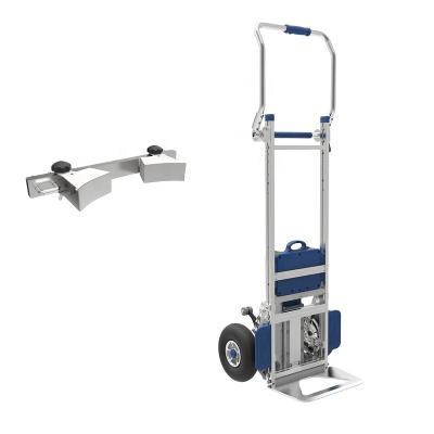 China Hand Truck China Aluminum Alloy Brake Lithium 200kg Capacity Power Operated Stair Climbing Hand Truck for sale