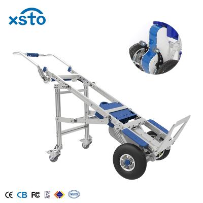 China Popular Power Motorized Aluminum Hand Trolley Lithium 200kg High Strength Brake Powered Stair Climbing Truck for sale