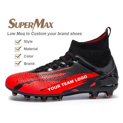 China Supershy tacos football boots soccer shoes botines de futbol cleats custom shoes with logo krampon futbol chuteira supershy krampon futsal football kicks soccer shoes cleats for sale