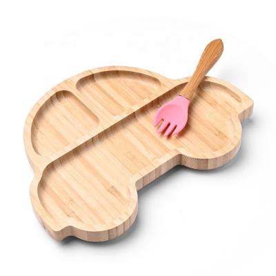 China Minimalist Baby Dish Dessert Dish Toddler Dish Kids Tableware Bowl Dish Bamboo Cute Tableware for sale