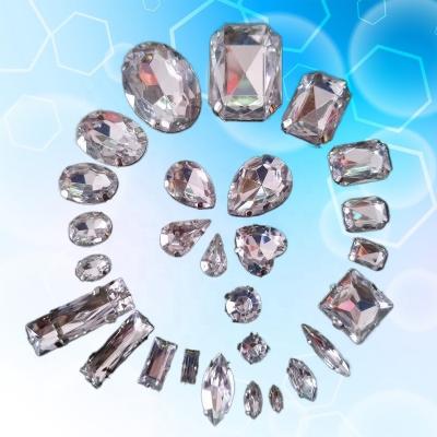 China Crystal Wholesale Shiny Special Shape Rhinestone Sew-on Diamond for sale