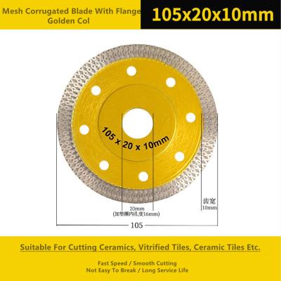 China 115mm Diamond Cut Circular Saw Blade Mesh Corrugated for sale