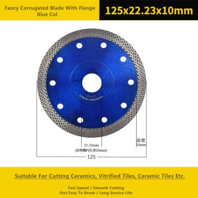 China Circular Blue 5 Inch Diamond Cutting Disc Metal Sintered for sale