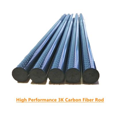 China 10mm Carbon Fiber Rods And Tubes Plain Twill Weave Dull Surface for sale