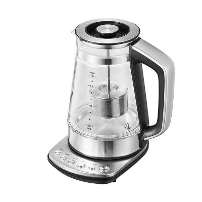 China Simple Quick Kitchen Appliances 1.7L Teapot Glass Kettle LED Screen High Vivid Electric Kettle for sale