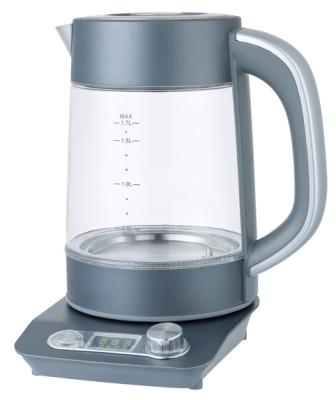 China 360 Minutes Stainless Steel Base 1.7L 3-5 Degree Rotating Water Quickly Kettle With Water Window And Detachable Filter for sale